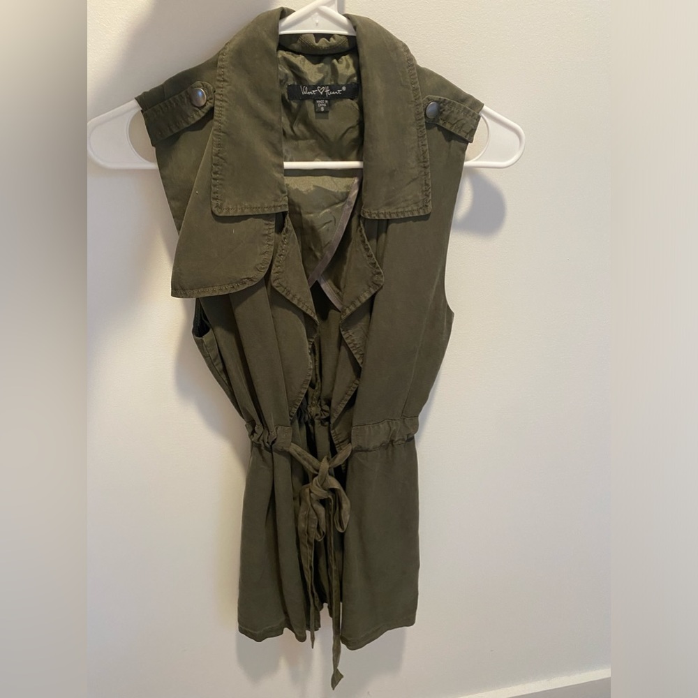Olive Green Army Vest